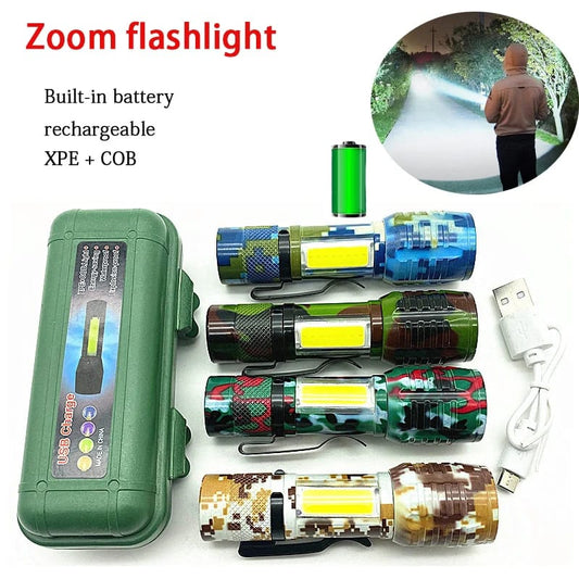 Zoom Flashlight Torch Light