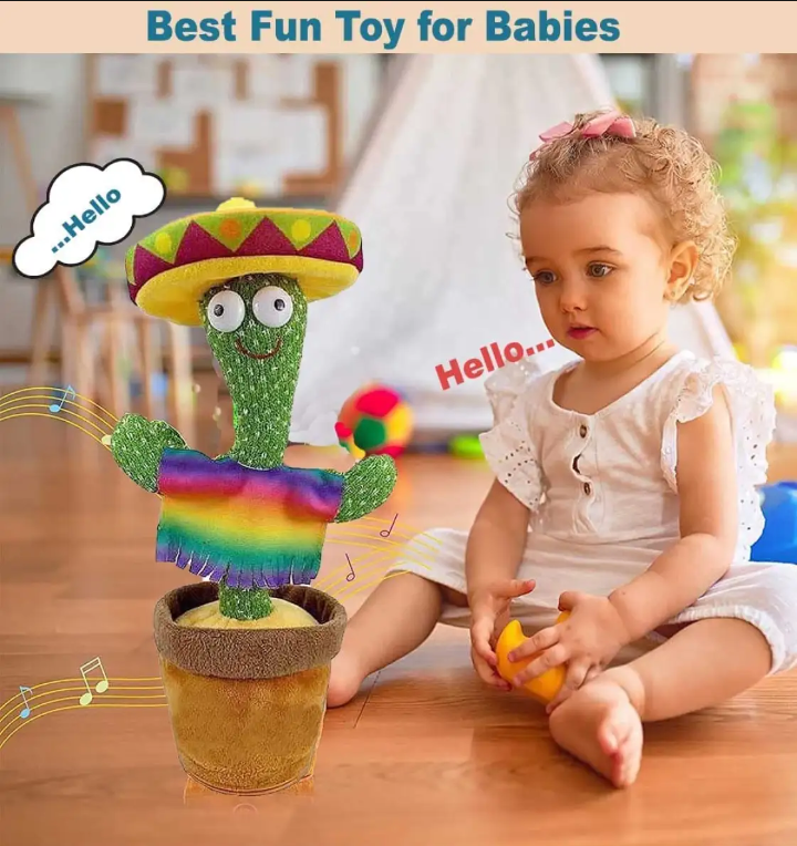 Rechargeable Dancing And Talking Cactus Toy For kids